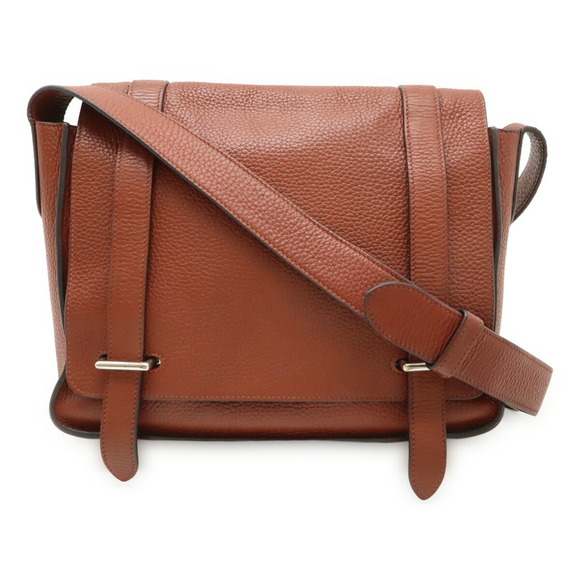 HERMES Handbags - HERMES Steve Caporal 27 Shoulder Bag Handbag Togo Leather Sienne Terracotta □...
